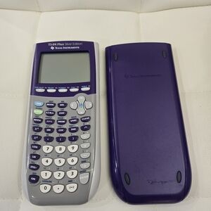 Texas Instruments TI-84 Plus Silver Edition Graphing Calculator - Purple